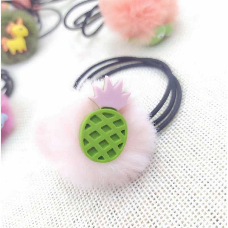 Dây Buộc Tóc Cục Bông Hoạt Hình Đáng Yêu - Chun Buộc Tóc hình con vật đáng yêu