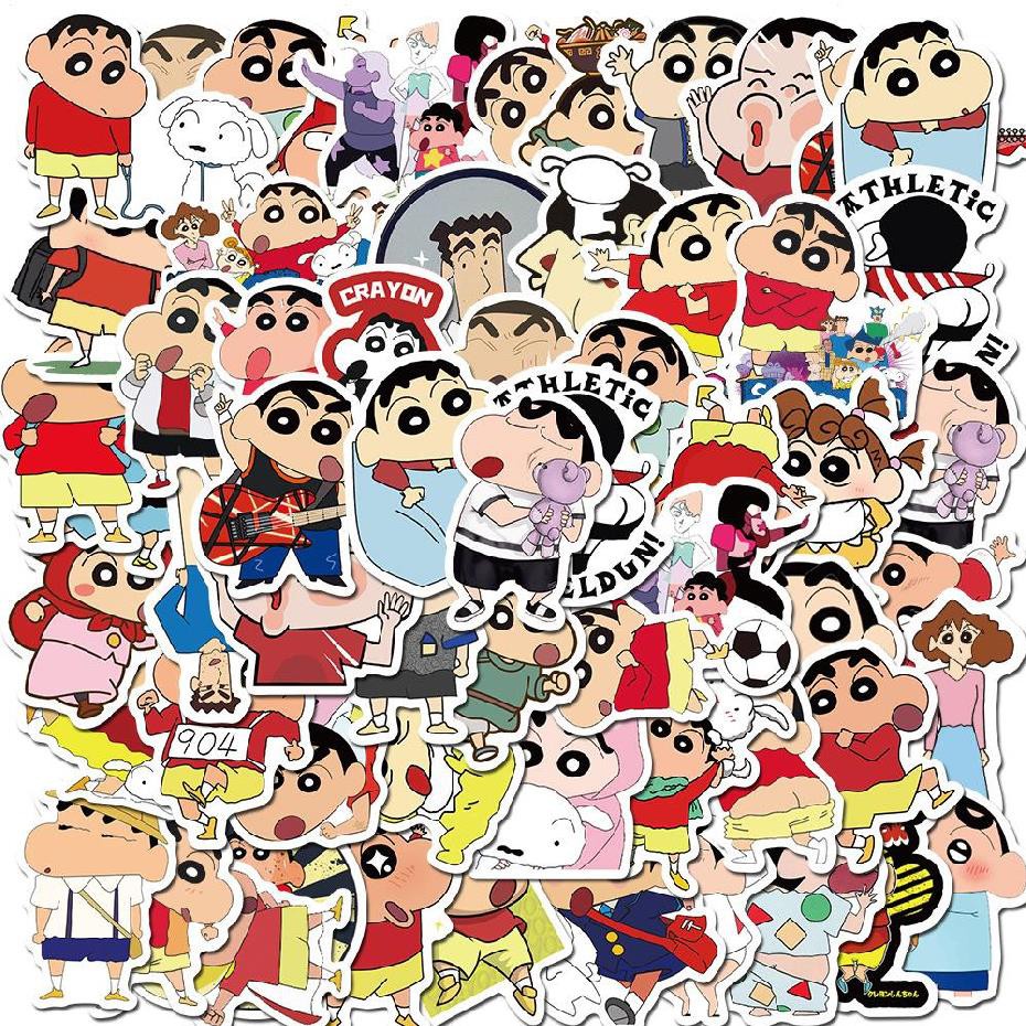 Set 50 Hình Dán Chống Thấm Nước Shin-Chan Ngô Nghĩnh MÃ ST2013