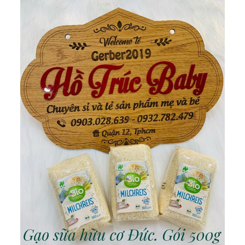 GẠO SỮA HỮU CƠ ĂN DẶM Milchreis Bio Dm (Hàng nội địa Đức)