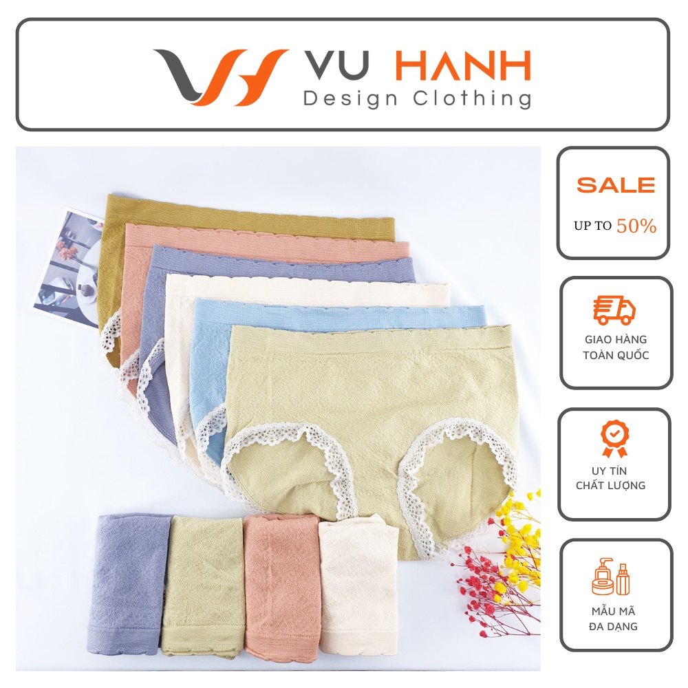Quần Chip Nữ Cao Cấp Viền Ren Nhăn  | Shop Vũ Hạnh
