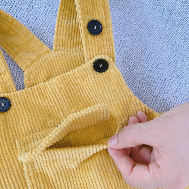 Quần Yếm Màu Trơn Dễ Thương Cho Bé