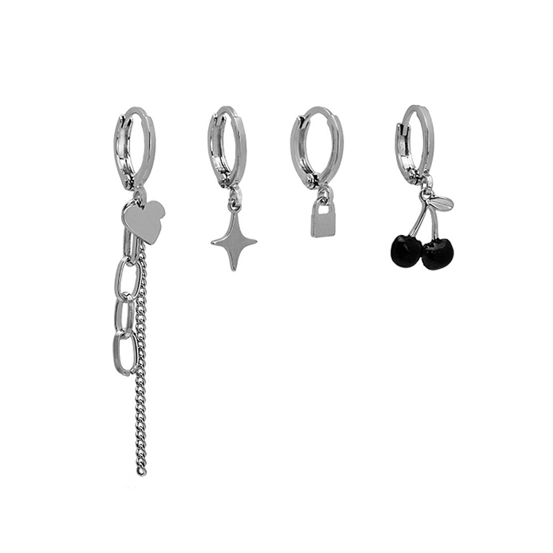 Bộ Bốn Khuyên Tai Tua Rua Cá Tính Thời Trang Mùa Hè Cho Nữ