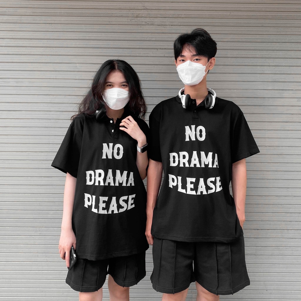 ÁO THUN FF FORM RỘNG POLO NO DRAMA, VẢI THUN 2 CHIỀU COTTON 250GSM