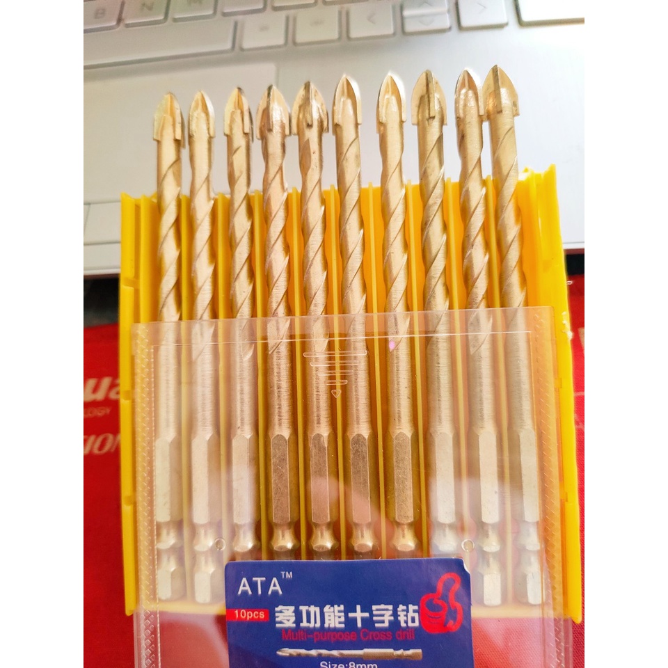 Mũi Khoan Đa Năng 4 Cạnh Chuôi LỤC Giác VOTO Khoan Tường, Kính, Đá, Gạch Men,Kim Loại Mỏng...