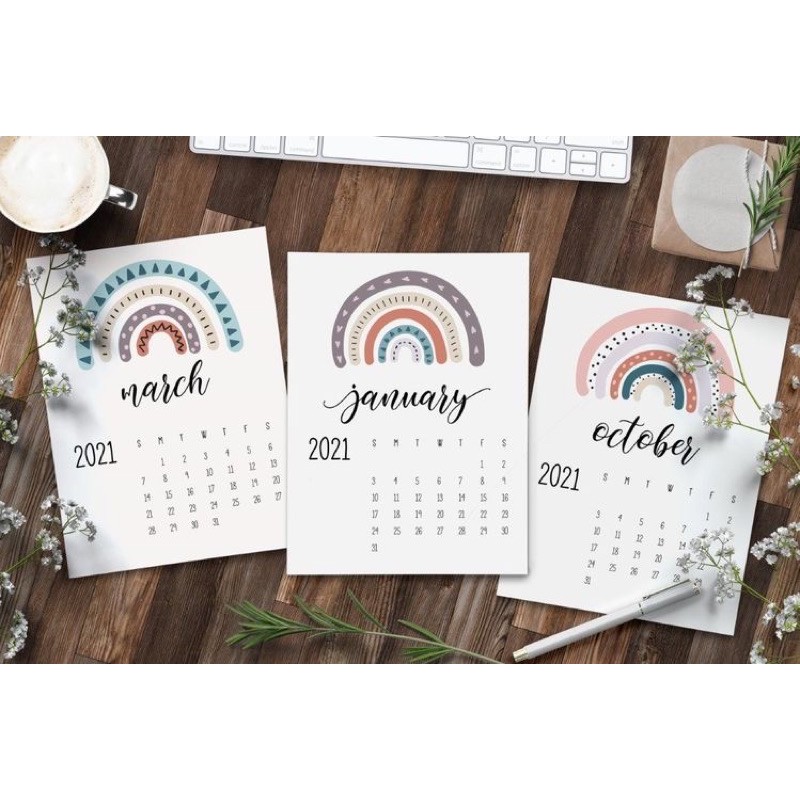 Set 12 tấm postcard thiệp LỊCH có sẵn decor trang trí phòng cực xinh | BigBuy360 - bigbuy360.vn