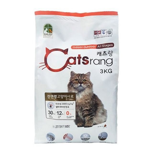 [Hàng chuẩn] Thức ăn cho mèo mọi lứa tuổi Catsrang 3kg