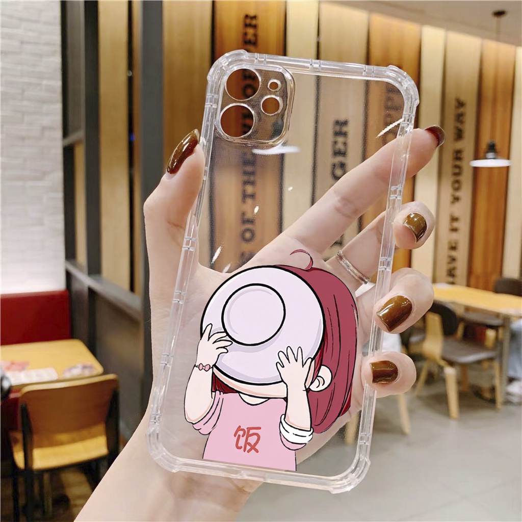 Ốp lưng iphone cặp đôi ham ăn chống sốc trong suốt case 14plus 14 pro max 13 12 promax 11 mini 6 6s 7 8 plus x xr xs Se