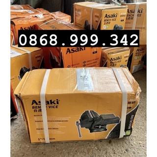 Ê tô bàn nguội xoay 360° asaki ak-0668 5'' - khả năng kẹp 11cm ak-668 - êto asaki 5” 150mm