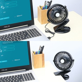 Quạt kẹp bàn mini xoay 360 độ
