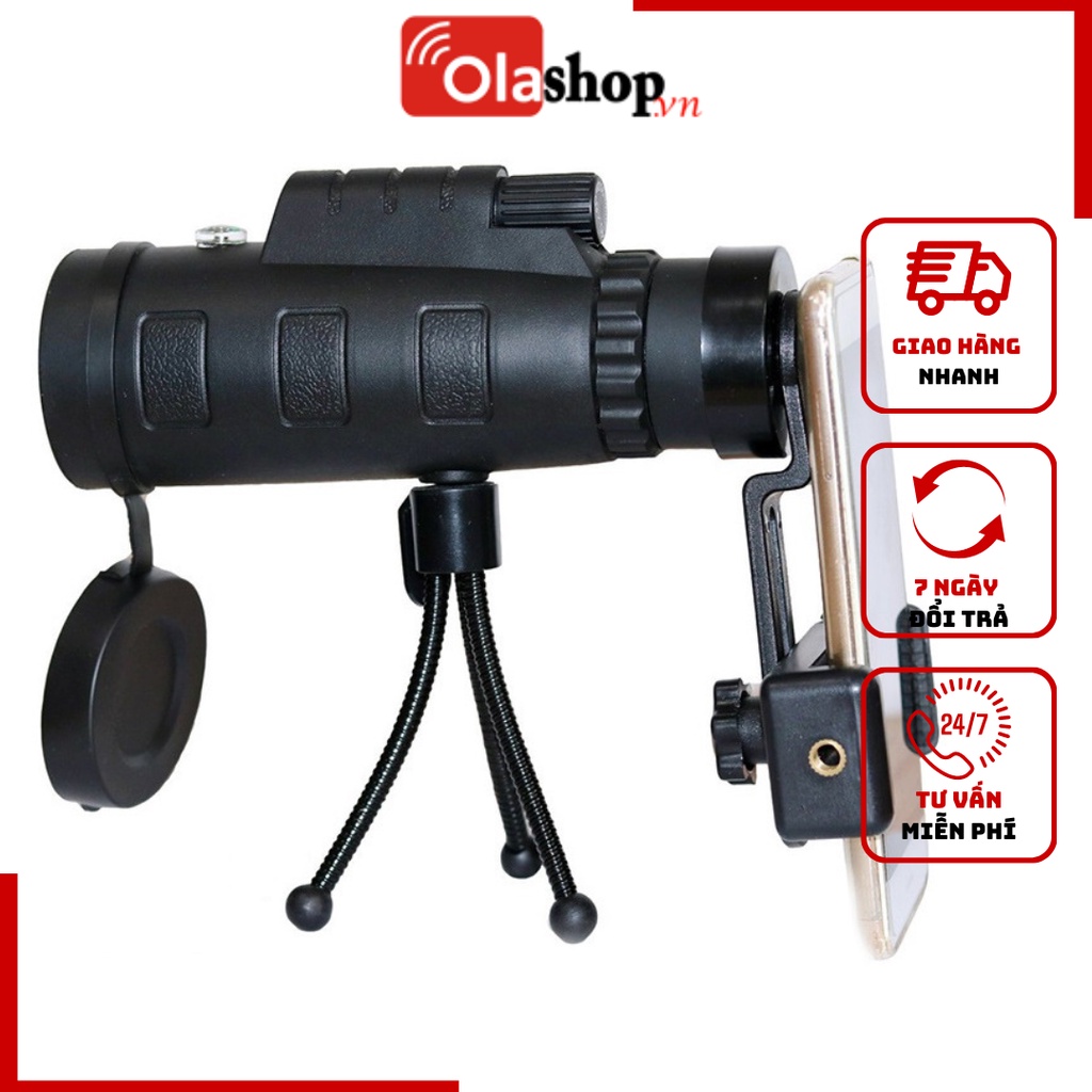 Ống nhòm 1 mắt kiêm lens zoom chụp ảnh cho điện thoại
