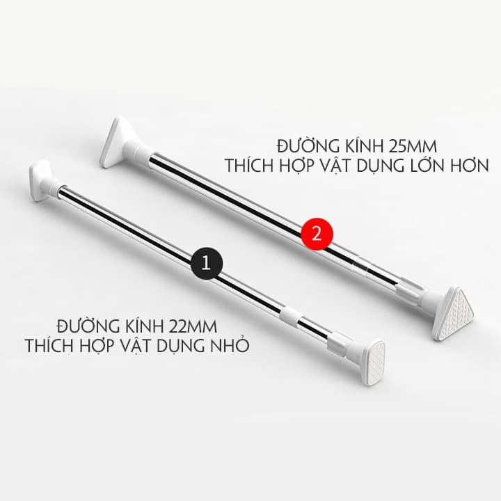Thanh Treo Rèm Nhà Tắm, Cây Treo Rèm Không Khoan Đa Năng