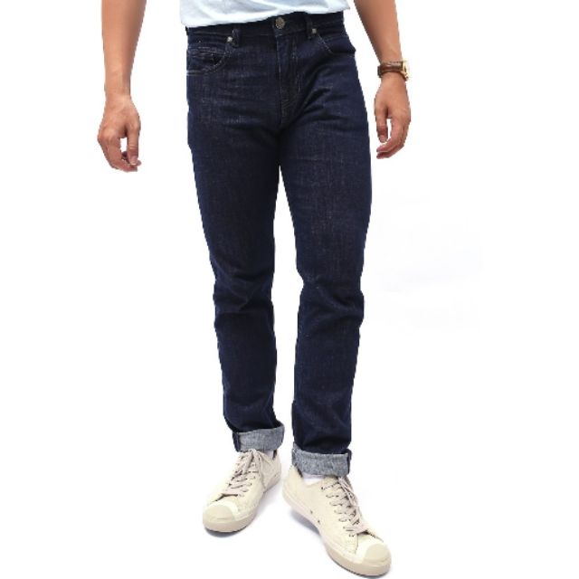 Fasamy Quần Jeans Dài Nam Xanh Đen Truyền Thống JF286-23