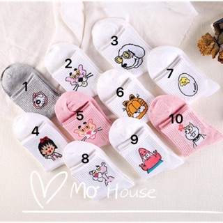 Tất Vớ Cao Cổ Hoạt Hình Chibi Cho Bạn Nam Và Nữ Hàng Quảng Châu Cao Cấp Chất Liệu Cotton Dày Dặn Mềm Mịn Mơ House