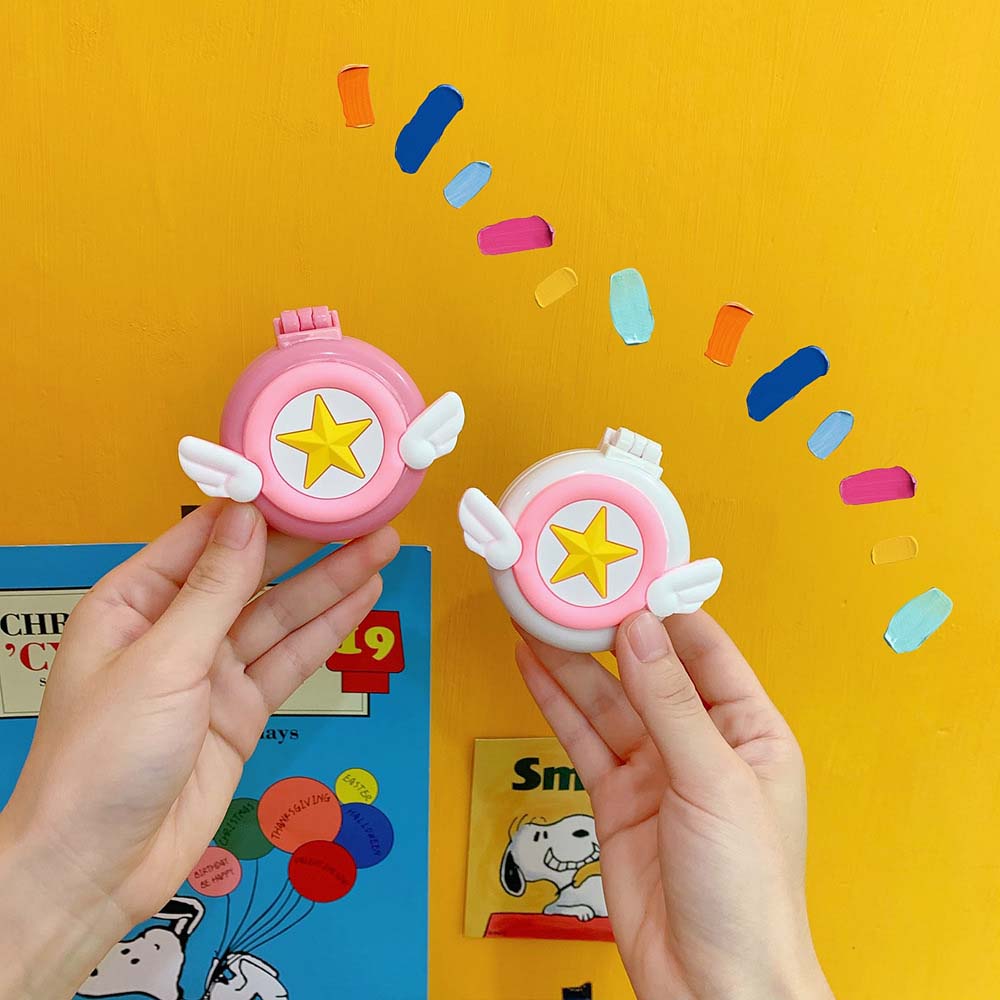 [Hàng mới về] Lược chải tóc mini tích hợp gương tiện dụng khi đi du lịch