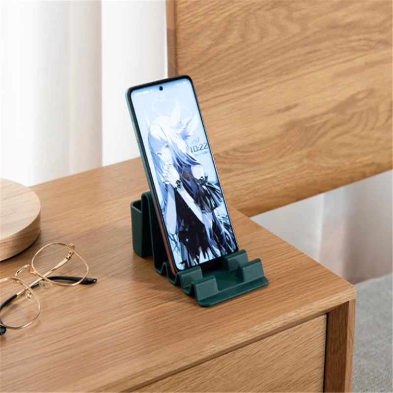 Giá đỡ điện thoại/máy tính bảng để bàn hình dạng gợn sóng đa năng dễ mang theo