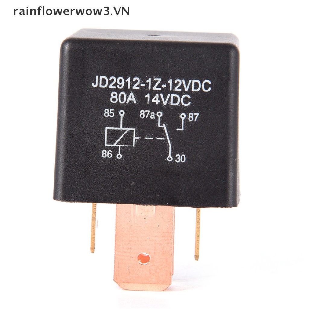 Rơ Le DC SPDT 80A 5 Pin 12V Chống Thấm Nước Chuyên Dụng Cho Xe Hơi