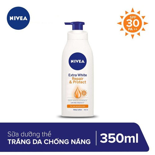 Sữa Dưỡng Thể Dưỡng Trắng Nivea Giúp Phục Hồi Và Chống Nắng SPF30