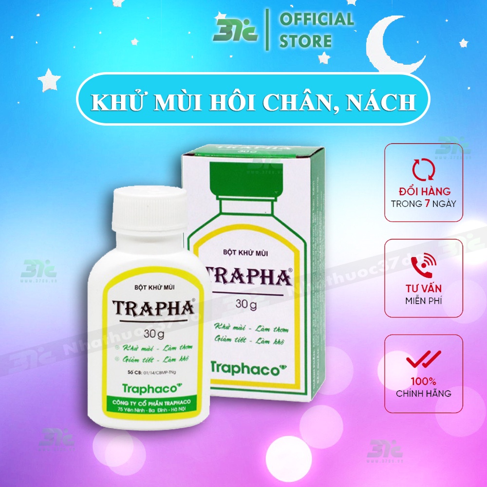 Khử mùi hôi chân, hôi nách Trapha 30g - Che tên sản phẩm, giao hàng kín đáo