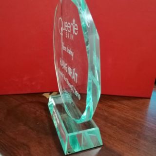 Combo Cúp Phale + cúp thủy tinh D12cm