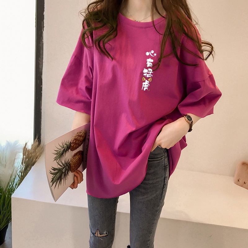 NRVP Áo thun tay ngắn cổ tròn in hình hổ năm mới Trung Hoa thời trang mùa hè cho nữ 2022