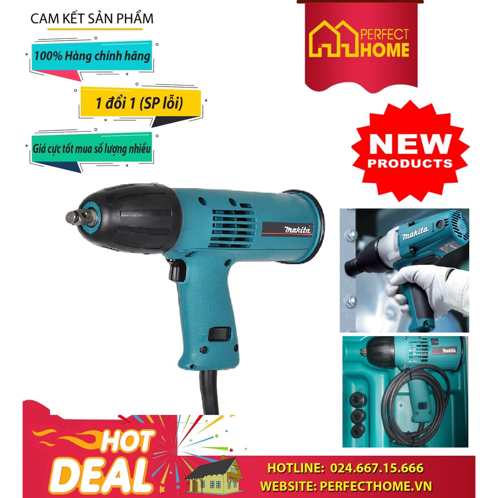 Máy siết bu lông Makita 6905H - Điện, 275mm, 2.3kg, M12-M20