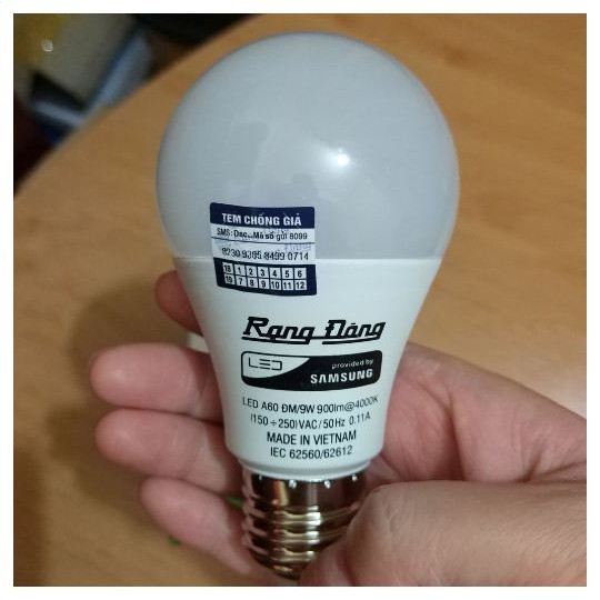 Bóng LED Bulb Đổi 3 Màu (3 In1) 9W Rạng Đông, chip Led Samsung - CHÍNH HÃNG