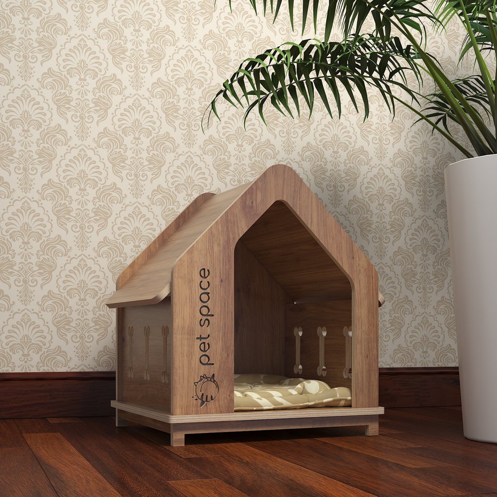NHÀ GỖ CHO CHÓ MÈO PETSPACE.VN PP26