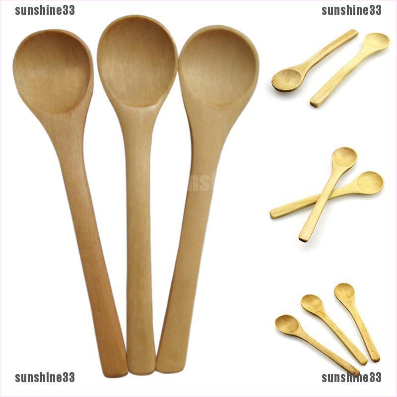 Set 6 muỗng gỗ tre sử dụng trong ăn uống
