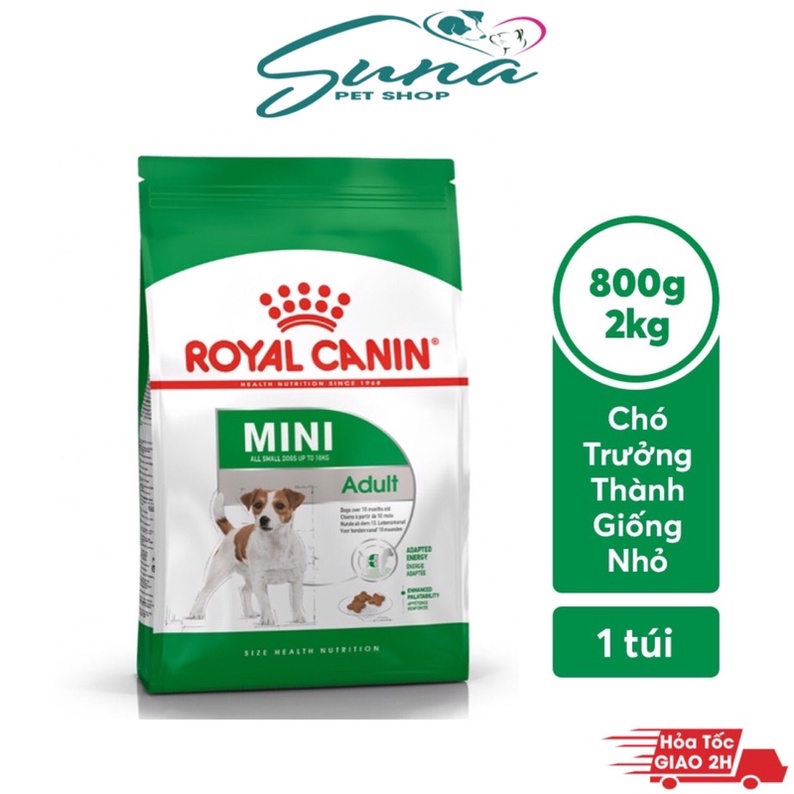 Thức ăn hạt Royal Canin Mini Adult 2kg dành cho Cún Trưởng Thành