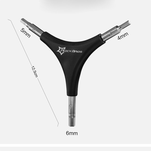 Cờ lê tam giác hỗ trợ sửa chữa xe đạp ROCKBROS kích thước 4mm 5mm 6mm tiện lợi