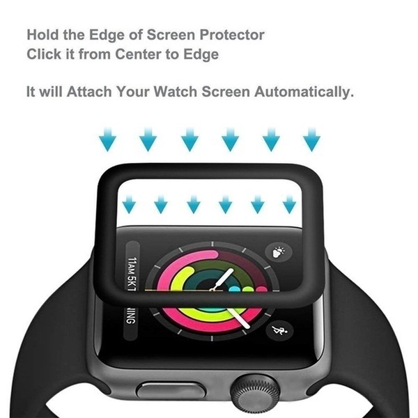 Kính cường lực bảo vệ toàn màn hình 6D sang trọng 38 tới 44MM cho đồng hồ apple series 5/4/3/2/1