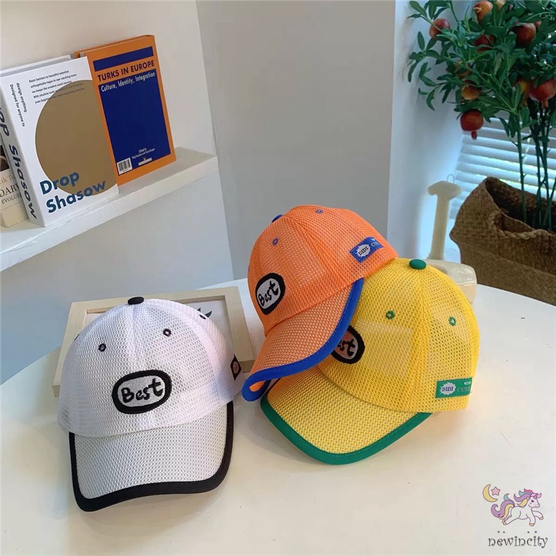 Mũ Lưỡi Trai Phối Lưới Thời Trang Mùa Hè Hàn Quốc Cho Bé