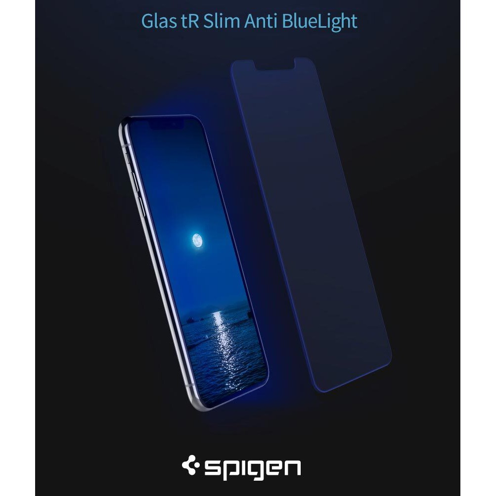 Kính Cường Lực Spigen Screen Protector GLAS.tR AntiBlue HD | iPhone 12 Pro Max