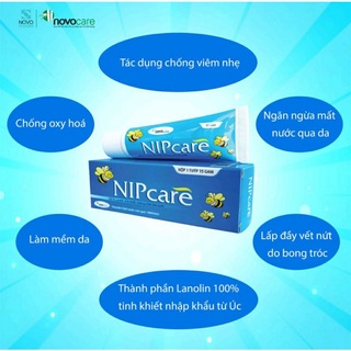 Kem Dưỡng Da Nipcare Bôi Nứt Đầu Ti, Hăm Tã, Lành Đầu Ti, Dưỡng Môi Mềm Da, An Toàn.