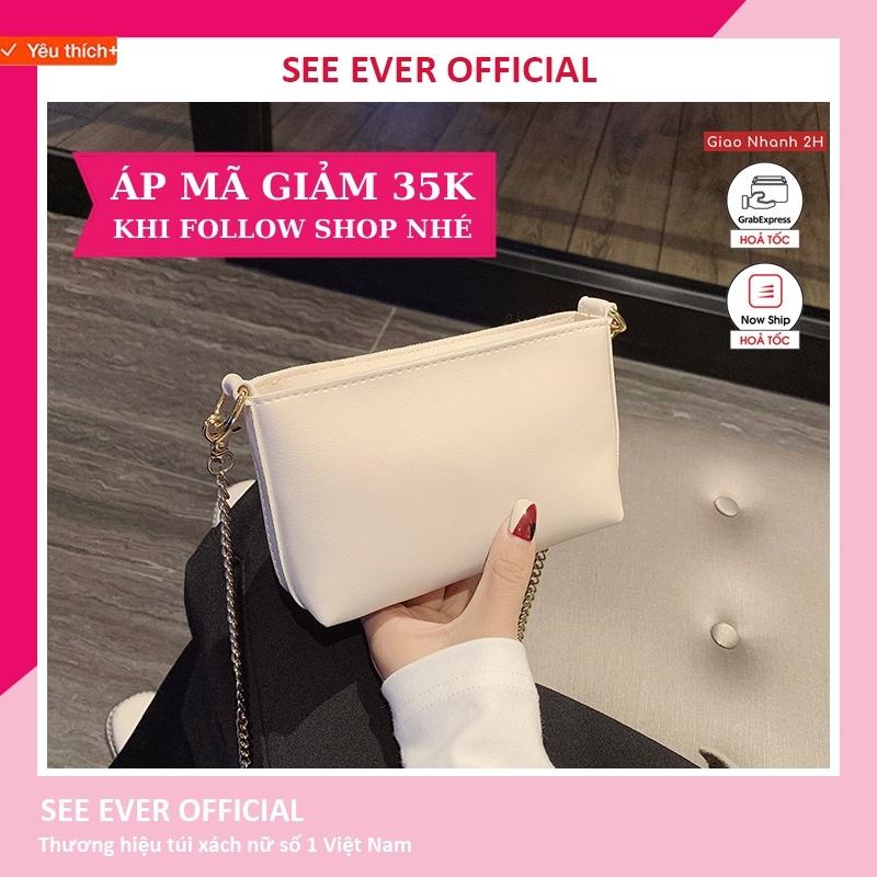 Túi Đeo Chéo Nữ SeeEver Kiểu dáng Hàn Quốc Chất liệu da PU cao cấp chất da mềm mịn nữ tính trẻ trung