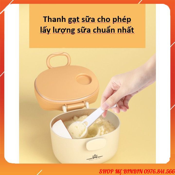 Hộp đựng sữa bột đồ khô cho bé Baby Crown hình vương miện 230g và 430g có thể tiệt trùng mẹ và bé Shop Mẹ Bin Bin