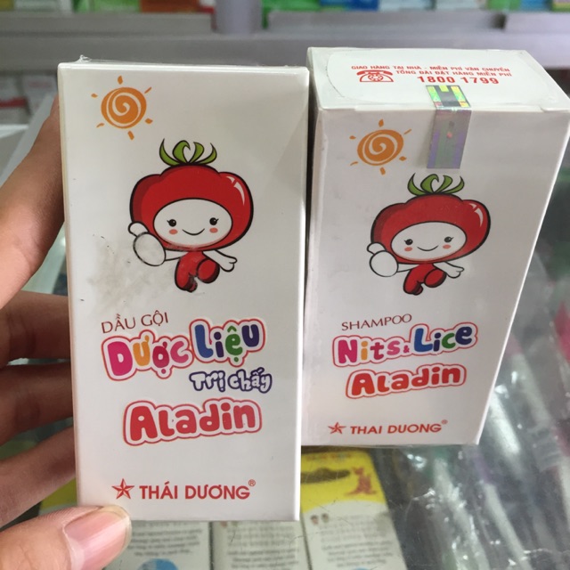 Dầu gội dược liệu trị Chấy ALADIN shampoo Nist & Lice