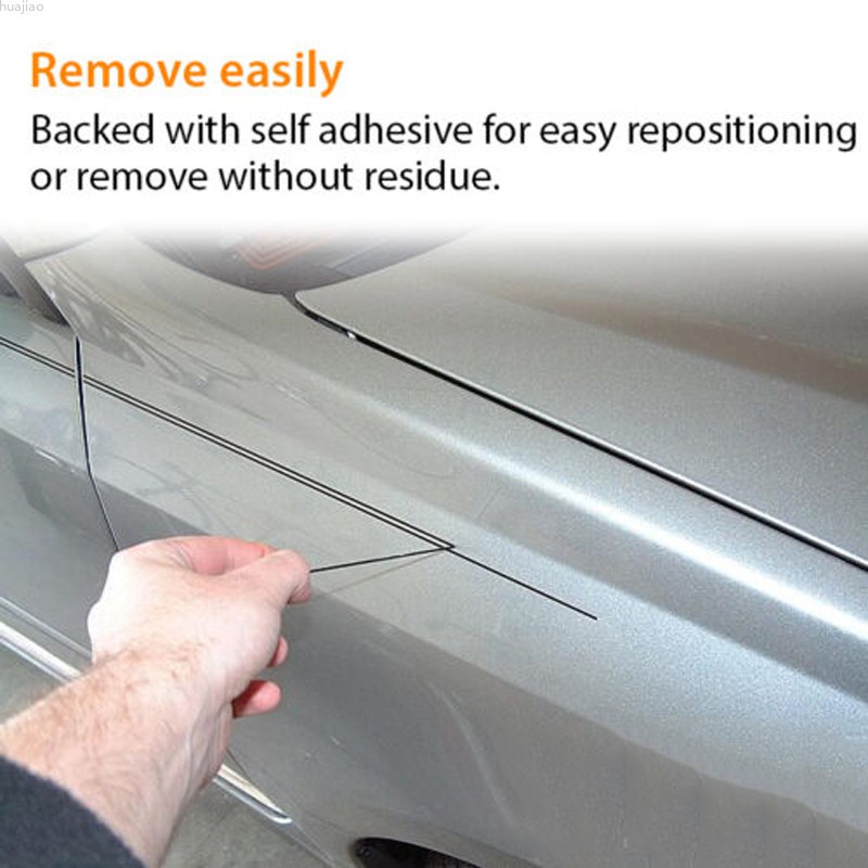 2pcs New Gray Pin Striping Stripe Vinyl Tape Decal Sticker For Car Motorcycle