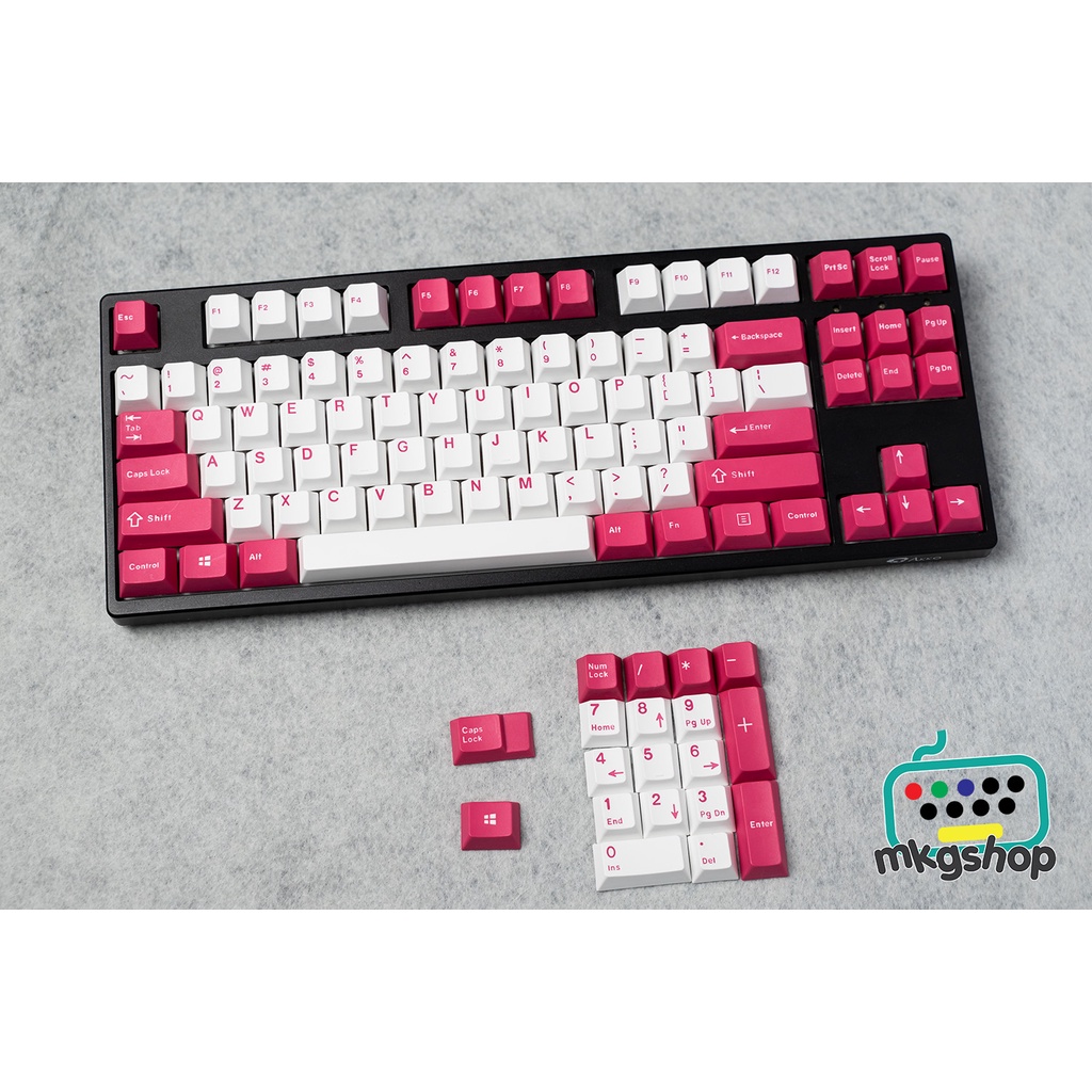 [Mã 44ELSALE2 giảm 7% đơn 300K] Keycap Valentine nhựa PBT in doubleshot sắc nét, cherry profile