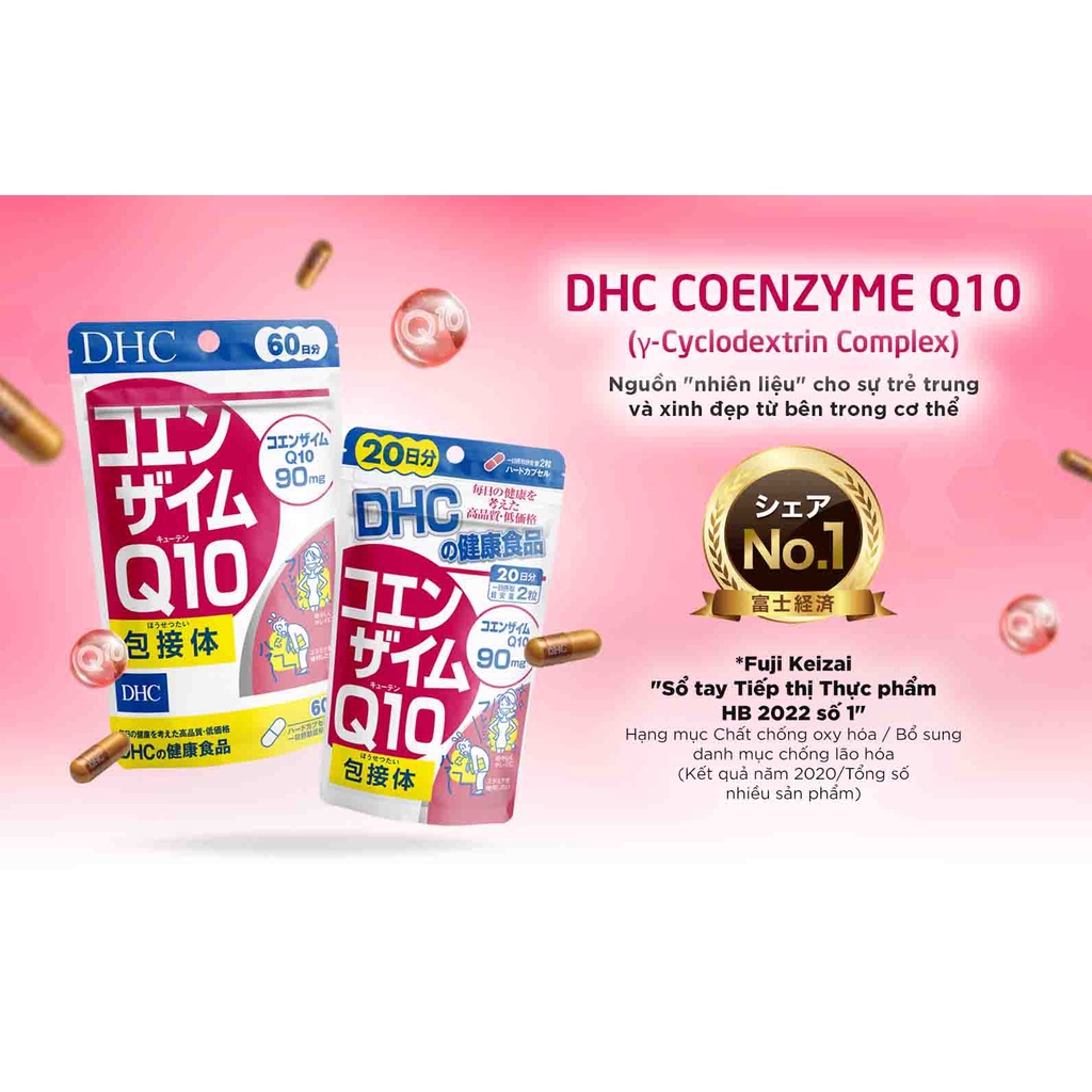 Viên uống DHC Coenzyme Q10 Nhật Bản chống lão hóa 30 /90 viên