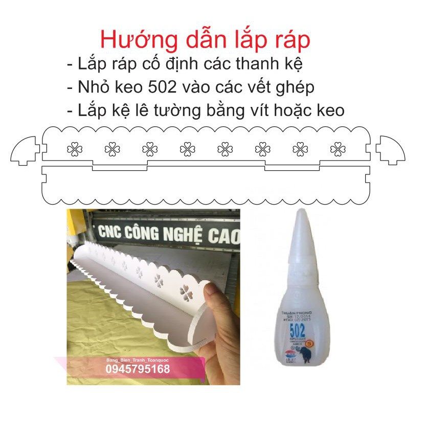 KỆ ĐỂ SƠN NAIL TREO TƯỜNG