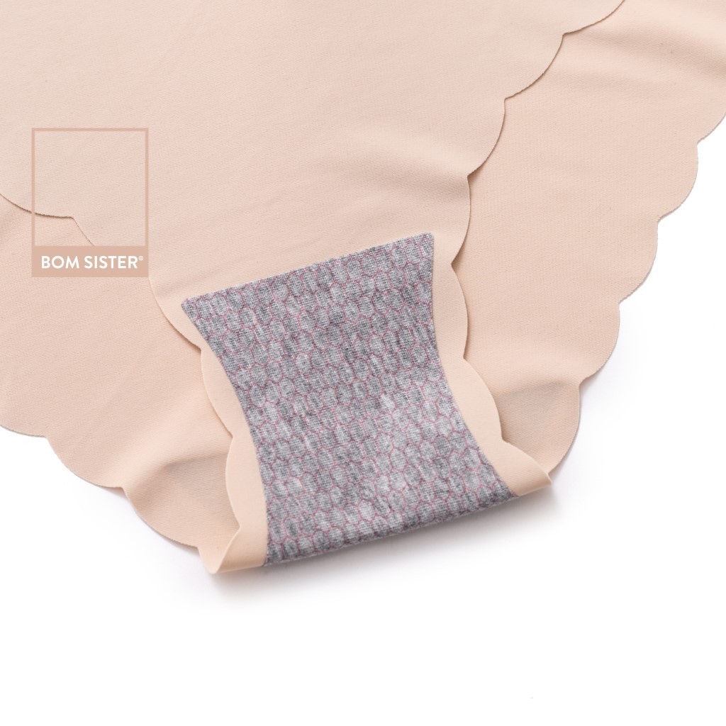 [Mã FAMALLT5 giảm 15% đơn 150k] Quần lót su đúc cắt viền màu trơn lưng vừa BOM SISTER Q1004 | BigBuy360 - bigbuy360.vn