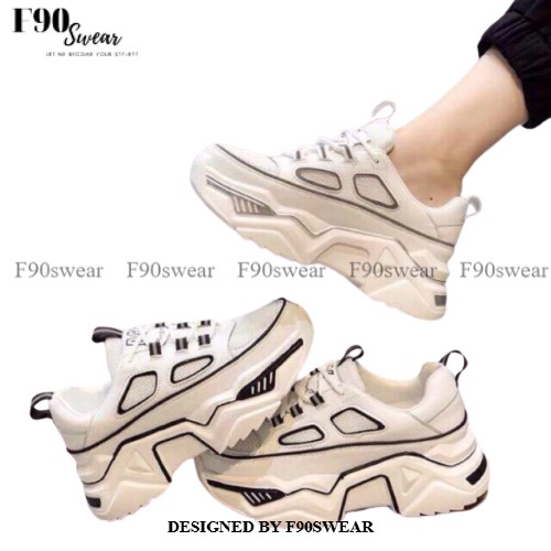 Giày nữ ,Giày thể thao nữ |Ulzzang, sneaker phản quang đế cao hai màu đơn giản dễ phối đồ vải mềm 💖𝑭𝑹𝑬𝑬𝑺𝑯𝑰𝑷💖 | WebRaoVat - webraovat.net.vn