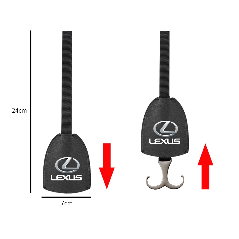 1 Móc Treo Đồ Gắn Sau Ghế Xe Hơi Đa Năng In Logo Cho Lexus RX300 RX450 IS200 IS250 IS300 GS300