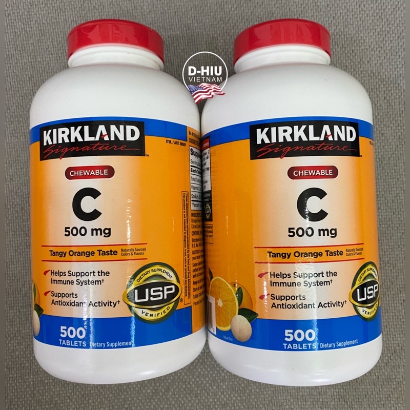 Mua Kirkland Vitamin C 500MG Viên Ngậm, Nhai bổ sung Vitamin C giá rẻ