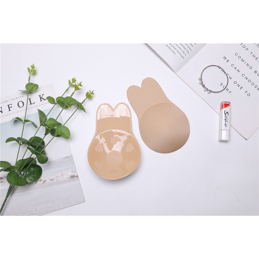 Miếng Dán Ngực ❤️FREESHIP❤️ Miếng Dán Ngực Tai Thỏ siêu dính dùng được nhiều lần