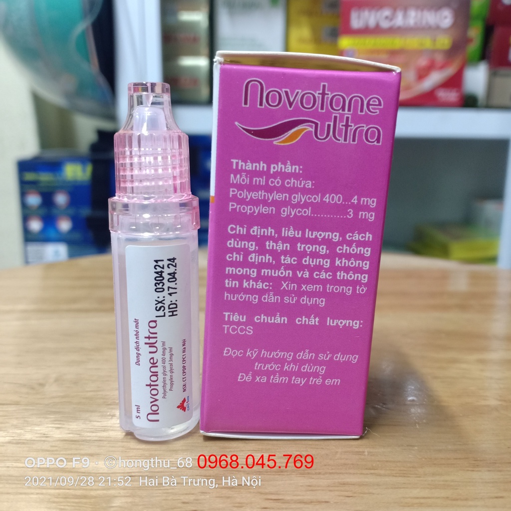 Novotane Ultra - Nước mắt nhân tạo 5ml