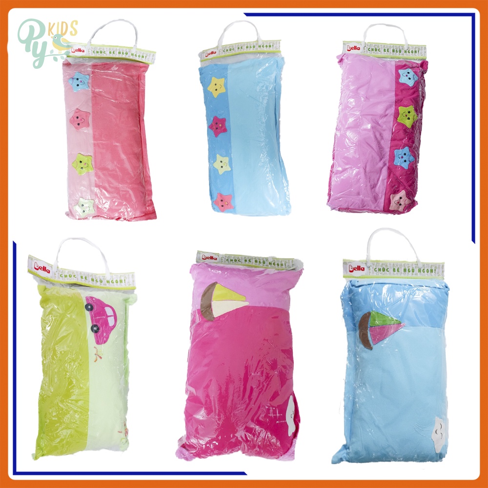 Gối gòn cao cấp Bella hình thêu đắp cho bé từ 9 tháng - 7 tuổi