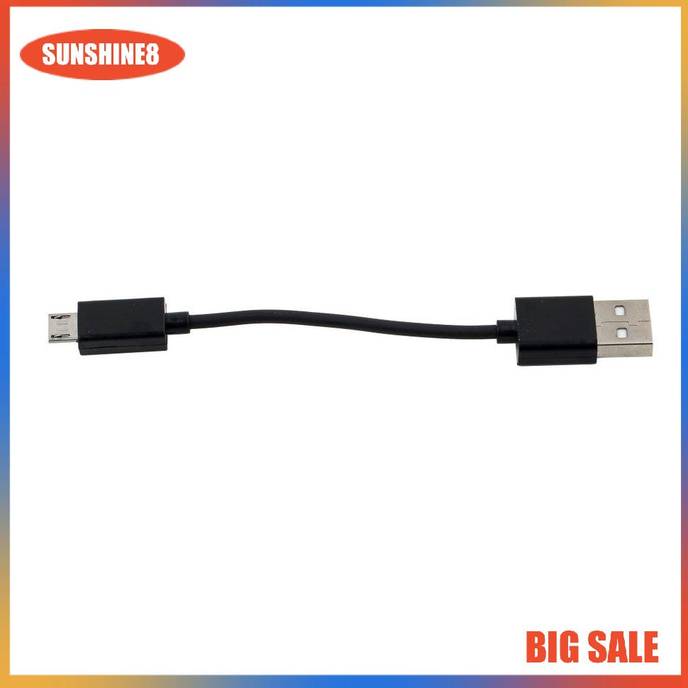 【SUN】[9K]Dây cáp sạc đồng bộ dữ liệu USB 2.0 A đến Micro B 10CM cho máy tính xách tay PC điện thoại di động