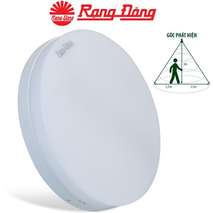 Đèn LED ốp trần cảm biến 18W Rạng Đông LN12.RAD 220/18W